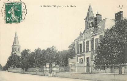 / CPA FRANCE 18 "Marmagne, la mairie "