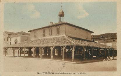 CPA FRANCE 47 "Villeréal, la Halle"