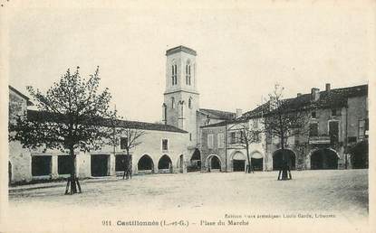 CPA FRANCE 47 "Castillonnès, la place du marché"