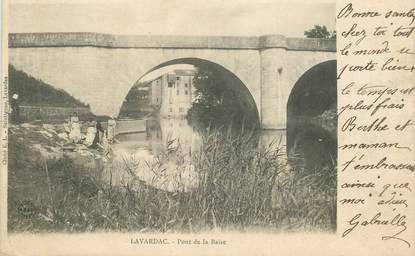 CPA FRANCE 47 "Lavardac, pont de la Baise"