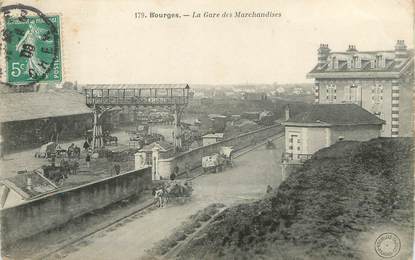 / CPA FRANCE 18 "Bourges, la gare des Marchandises"