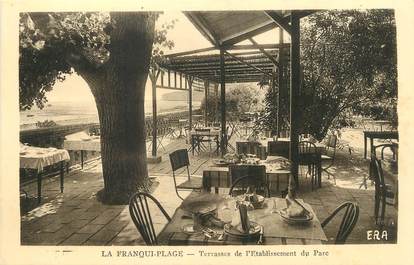 CPA FRANCE 11 "La Franqui plage, Terrasses de l'établissement du parc"