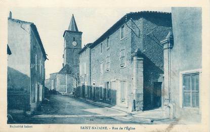 / CPA FRANCE 11 "Saint Nazaire, rue de l"église"