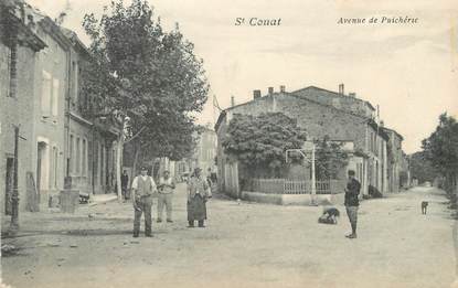 / CPA FRANCE 11 "Saint Couat, av de Puichérac"