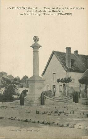 CPA FRANCE 45 "La Bussière, monument aux morts"