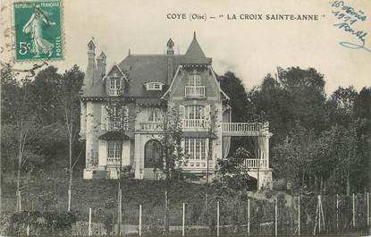 / CPA FRANCE 60 "Coye, la croix Sainte Anne "