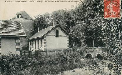 CPA FRANCE 45 "Corbeilles en Gatinais, les Fossés et la ferme du chateau"