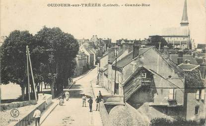 CPA FRANCE 45  "Ouzouer sur Trézée, grande rue"