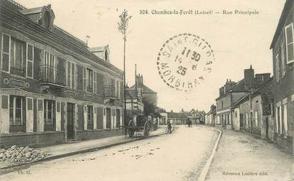 CPA FRANCE 45  "Chambon la Foret, rue principale"