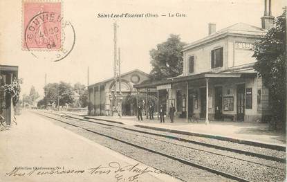 / CPA FRANCE 60 "Saint Leu d'Esserent, la gare"