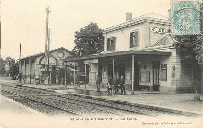 / CPA FRANCE 60 "Saint Leu d'Esserent, la gare "