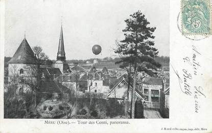 / CPA FRANCE 60 "Méru, tour des Conti, panorama"