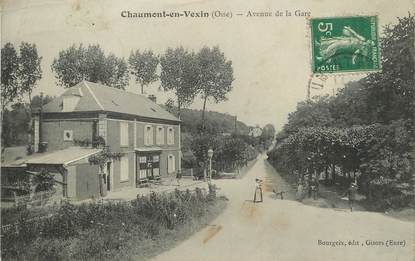 / CPA FRANCE 60 "Chaumont en Vexin, av de la gare"