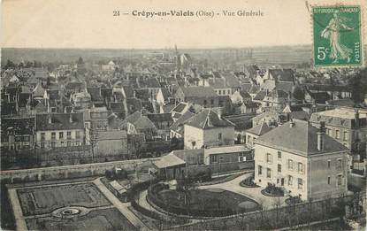 / CPA FRANCE 60 "Crépy en Valois, vue générale"