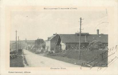 / CPA FRANCE 60 "Saint Omer en Chaussée, grande rue"