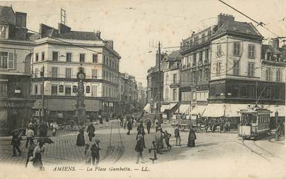 CPA FRANCE 80 "Amiens, la place Gambetta"