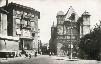 / CPSM FRANCE 12 "Rodez, l'hôtel des postes et l'église du lycée"