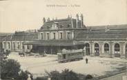 12 Aveyron / CPA FRANCE 12 "Rodez, la gare" / TRAMWAY