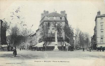 / CPA FRANCE 12 "Millau, place de Mandarous"