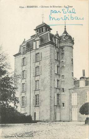 / CPA FRANCE 56 "Erdeven, château de Kéravion, la tour"