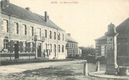 / CPA FRANCE 59 "Anor, la mairie et les écoles"