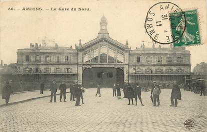 CPA FRANCE 80 "Amiens, la gare du Nord"