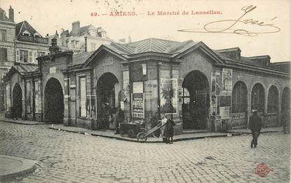 CPA FRANCE 80 "Amiens, le marché de Lanselles"