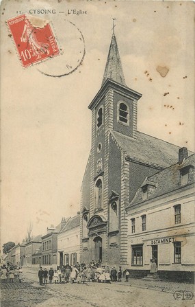 / CPA FRANCE 59 "Cysoing, l'église"