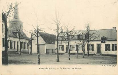 / CPA FRANCE 59 "Crespin, le bureau des postes"