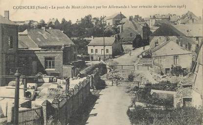 / CPA FRANCE 59 "Cousolre, le pont du mont"