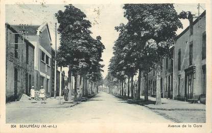 CPA FRANCE 49 "Beaupréau, avenue de la gare"