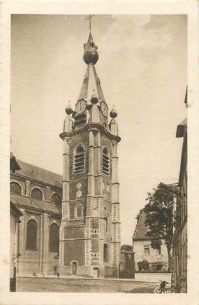 / CPA FRANCE 59 "Conde sur Escaut, clocher de l'église Saint Wasnon"