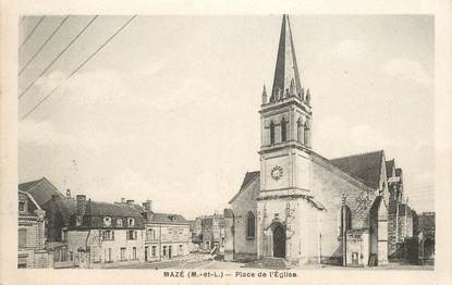 CPA FRANCE 49 "Mazé, Place de l'Eglise"