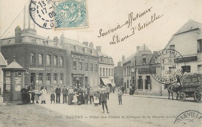 / CPA FRANCE 59 "Caudry, hôtel des postes"