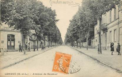 CPA FRANCE 49 "Longué, avenue de Saumur"