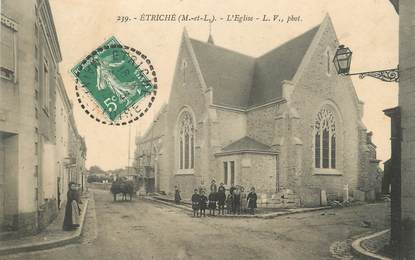 CPA FRANCE 49 "Etriché, l'Eglise"