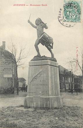/ CPA FRANCE 59 "Avesnes, monument Stroh"