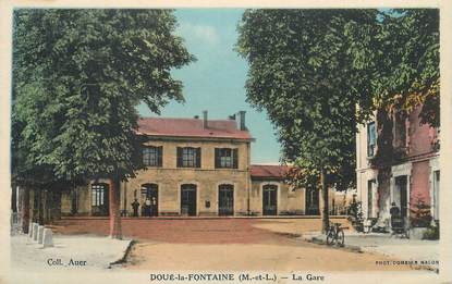 CPA FRANCE 49 "Doué la Fontaine, la gare"