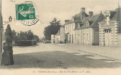 CPA FRANCE 49 "Feneu, rue du Port Albert"