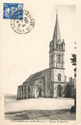 CPA FRANCE 49 "Chalonnes sur Loire, Eglise Saint Maurille"