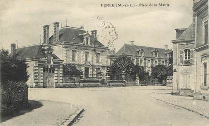 CPA FRANCE 49 "Feneu, place de la Mairie"