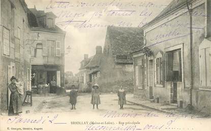 CPA FRANCE 49 "Briollay, la rue principale"