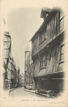 CPA FRANCE 76 "Rouen, Rue Saint Romain"