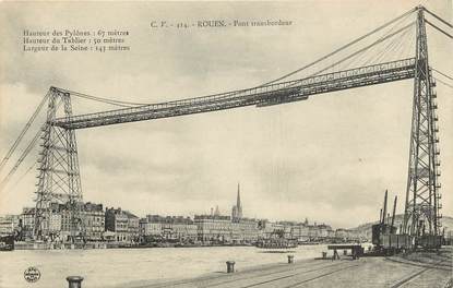 CPA FRANCE 76 "Rouen, le pont transbordeur"