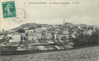 / CPA FRANCE 58 "Château Chinon, vue générale"