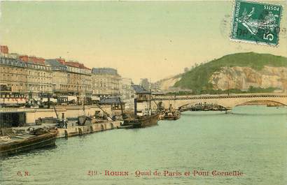 CPA FRANCE 76 "Rouen, Quai de Paris"