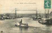 76 Seine Maritime CPA FRANCE 76 "Rouen, le port et le pont transbordeur"