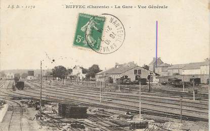 / CPA FRANCE 16 "Ruffec, la gare, vue générale"