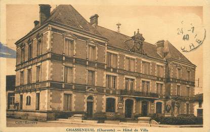 / CPA FRANCE 16 "Chasseneuil, hôtel de ville"