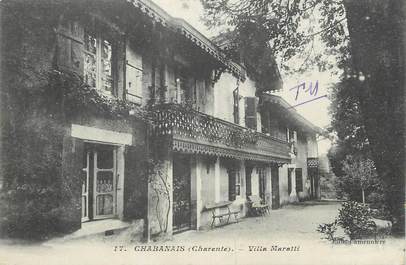 / CPA FRANCE 16 "Chabanais, villa Maratti"